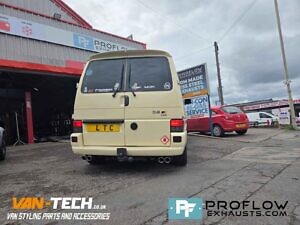 VW Transporter T4 Custom Exhaust Middle And Rear Dual Exit Twin Tailpipes TX004 Built From Stainless Steel (8)