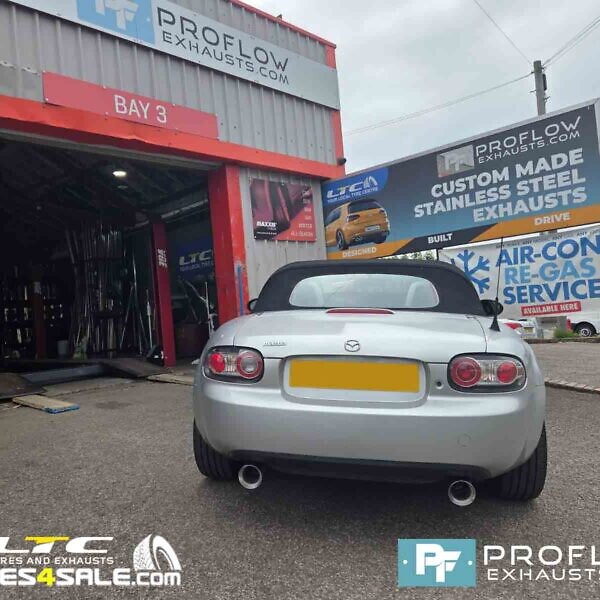 Mazda MX5 Stainless Steel Exhaust Middle And Dual Rear With TX025 Tailpipes Proflow Exhausts (1)