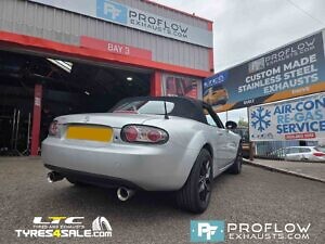 Mazda MX5 Stainless Steel Exhaust Middle And Dual Rear With TX025 Tailpipes Proflow Exhausts (2)