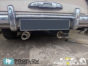 Proflow Custom Built Stainless Steel Dual Exit Exhaust For MG Magnette 1959 (3)