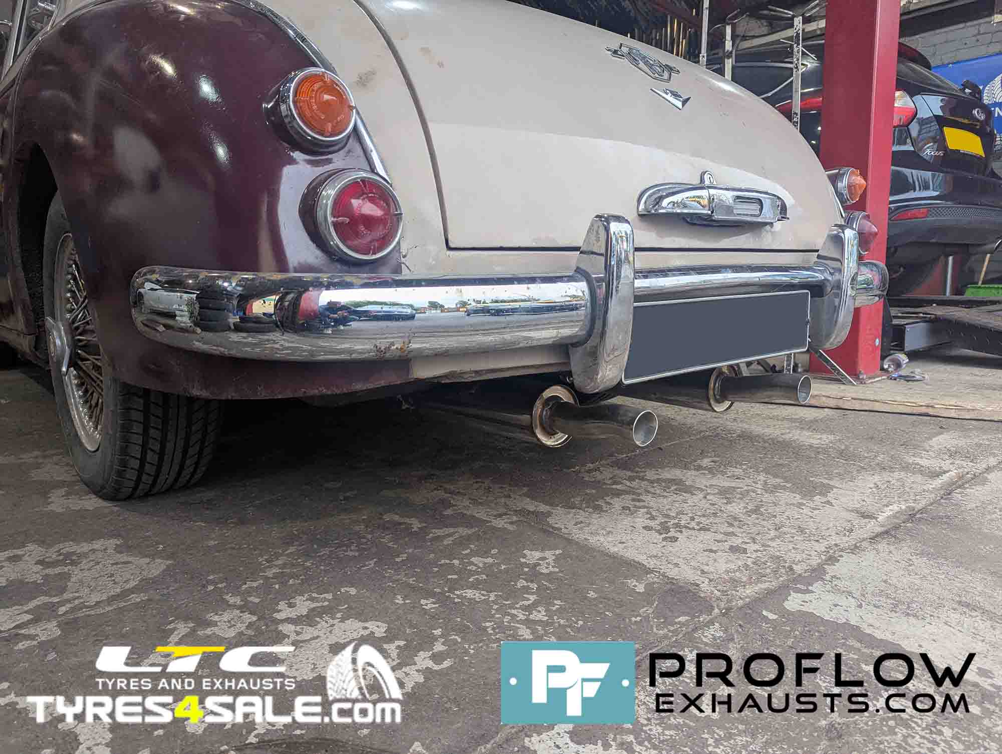 Proflow Custom Built Stainless Steel Dual Exit Exhaust For MG Magnette 1959 (6)