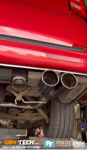 VW Transporter T5.1 Custom Exhaust Middle and Dual Exit Rear with Twin TX106B Tailpipes