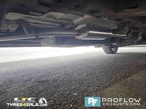 VW Crafter Custom Exhaust Middle And Rear With Side Exit Twin Tailpipe Made From Stainless Steel (2)