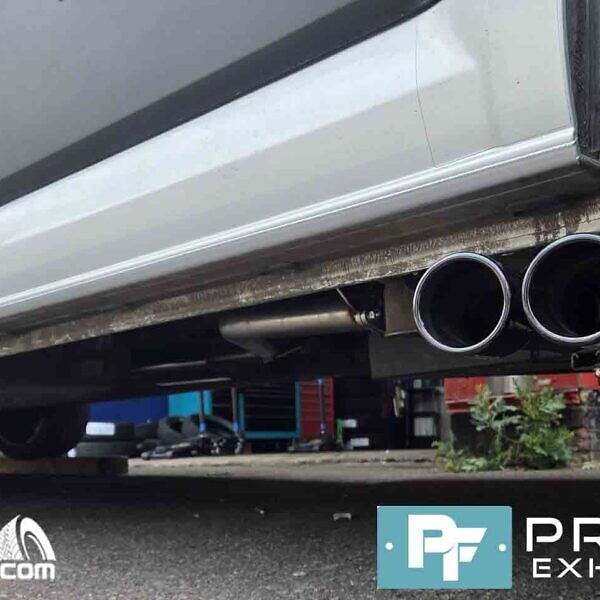 VW Crafter Custom Exhaust Middle And Rear With Side Exit Twin Tailpipe Made From Stainless Steel (4)