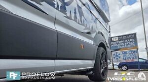 VW Crafter Custom Exhaust Middle And Rear With Side Exit Twin Tailpipe Made From Stainless Steel (6)