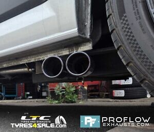 VW Crafter Custom Exhaust Middle And Rear With Side Exit Twin Tailpipe Made From Stainless Steel Header 1