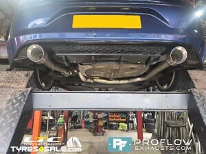 VW Golf GTi Custom Exhaust Back Box Delete Dual Exit With TX026 Tailpipes Made From Stainless Steel (1)
