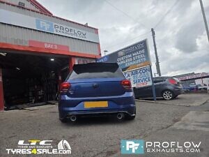 VW Golf GTi Custom Exhaust Back Box Delete Dual Exit With TX026 Tailpipes Made From Stainless Steel (4)