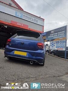 VW Golf GTi Custom Exhaust Back Box Delete Dual Exit With TX026 Tailpipes Made From Stainless Steel (6)