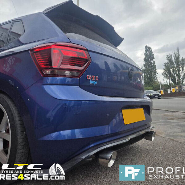 VW Golf GTi Custom Exhaust Back Box Delete Dual Exit With TX026 Tailpipes Made From Stainless Steel (7)