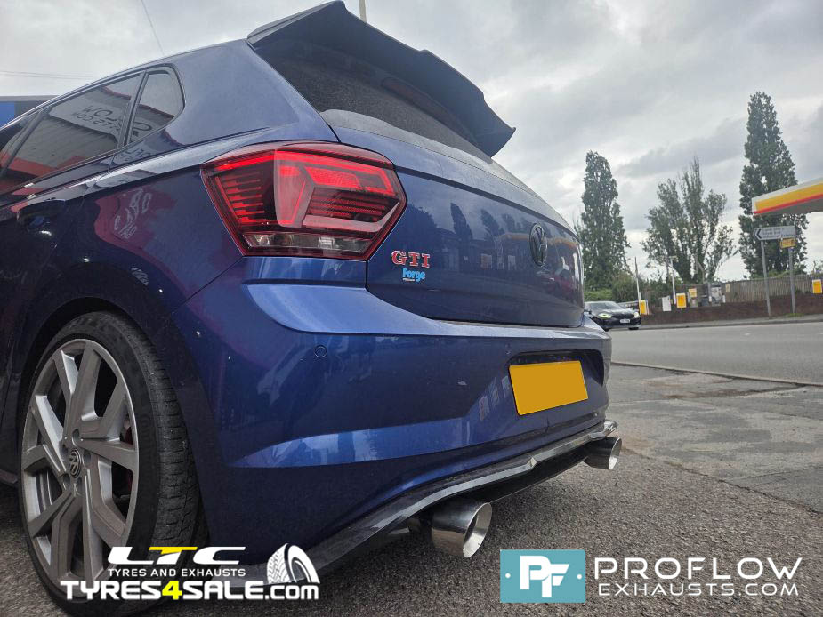 VW Golf GTi Custom Exhaust Back Box Delete Dual Exit With TX026 Tailpipes Made From Stainless Steel (7)