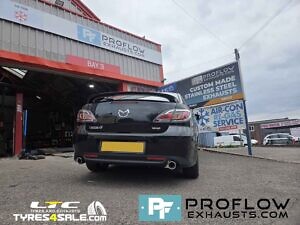 Mazda MX6 Custom Stainless Steel Exhaust Cat, Middle And Dual Rear With TX070 Tailpipes Proflow Exhausts (5)