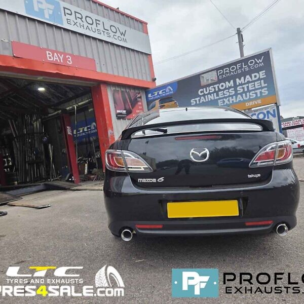 Mazda MX6 Custom Stainless Steel Exhaust Cat, Middle And Dual Rear With TX070 Tailpipes Proflow Exhausts (6)