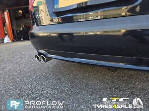 Audi A4 Custom Exhaust Middle And Rear With Twin Tailpipe Made From Stainless Steel (5)