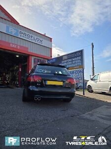 Audi A4 Custom Exhaust Middle And Rear With Twin Tailpipe Made From Stainless Steel (6)