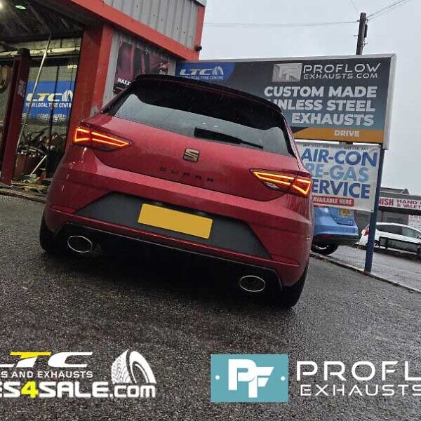 Seat Leon Cupra Custom Exhaust Middle And Rear 2.5 Pipework And Tailpipes Made From Stainless Steel (4)