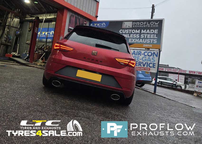 Seat Leon Cupra Custom Exhaust Middle And Rear 2.5 Pipework And Tailpipes Made From Stainless Steel (4)