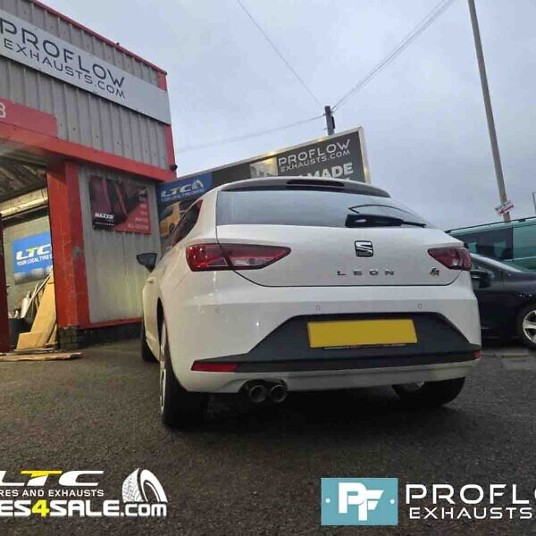 Seat Leon Custom Made Back Box With Twin Tailpipe Made From Stainless Steel (2)
