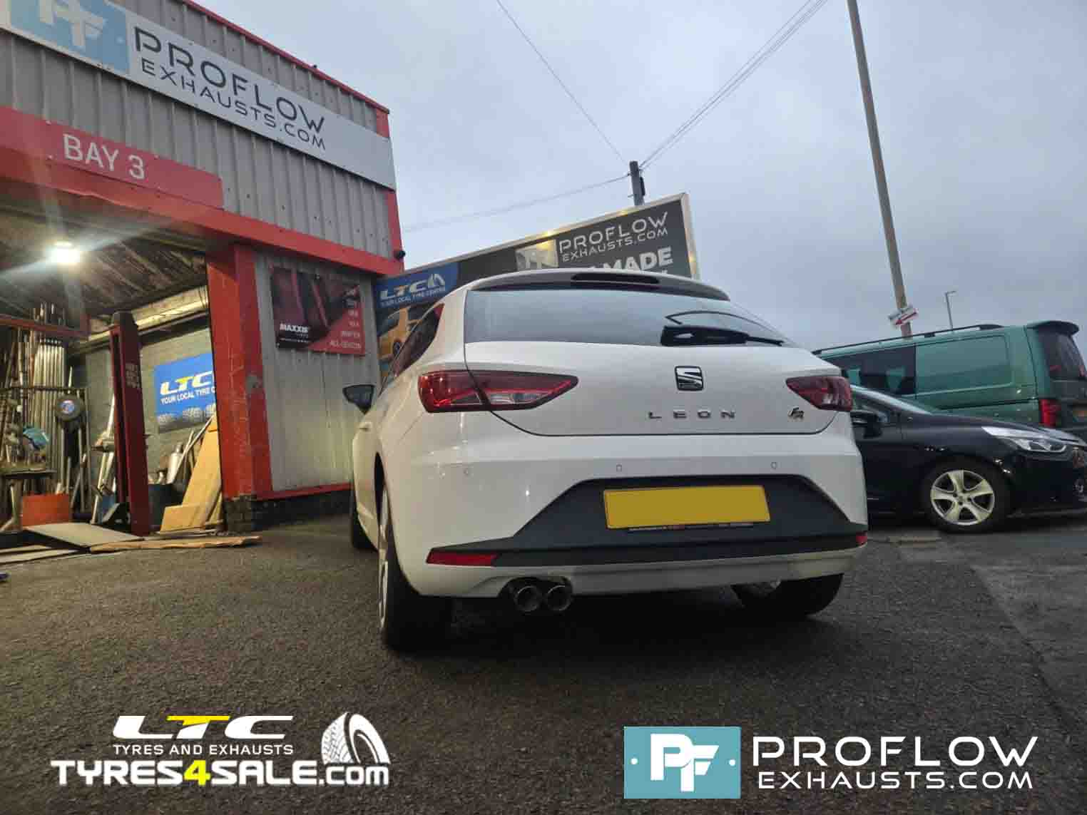 Seat Leon Custom Made Back Box With Twin Tailpipe Made From Stainless Steel (2)