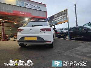 Seat Leon Custom Made Back Box With Twin Tailpipe Made From Stainless Steel (3)