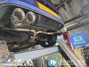 VW Golf Custom Exhaust Back Box Delete Dual Exit with Twin TX026 Tailpipes made from Stainless Steel
