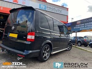 Custom Exhaust VW Transporter T5.1 Middle And Dual Exit Rear With Twin Tailpipes (2)