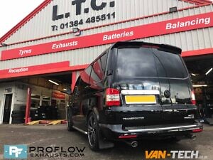 Custom Exhaust VW Transporter T5.1 Middle And Dual Exit Rear With Twin Tailpipes