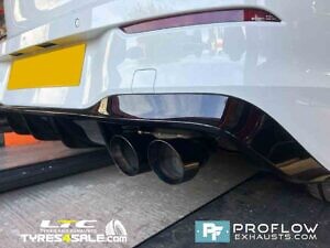 VW Golf GTD Custom Exhaust Back Box Delete Dual Exit Made From Stainless Steel (1)
