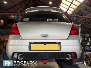 Suzuki SWIFT Custom Exhaust Back Box Delete Dual Exit Made From Stainless Steel (3)