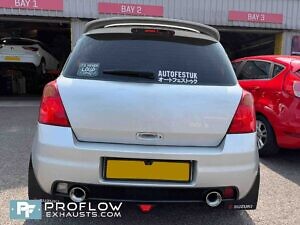 Suzuki SWIFT Custom Exhaust Back Box Delete Dual Exit Made From Stainless Steel (4)