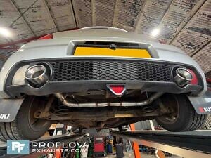 Suzuki SWIFT Custom Exhaust Back Box Delete Dual Exit Made From Stainless Steel (5)