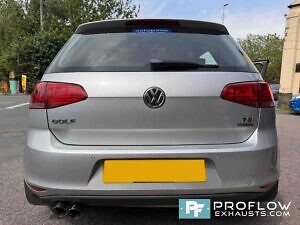 Custom Stainless Steel Exhaust System For VW Golf (3)
