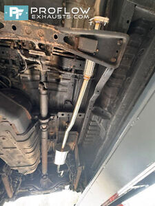 Nissan Elgrand Stainless Steel Custom Exhaust Flex, Middle And Rear Silencer With Twin Tailpipe (4)