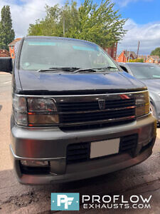 Nissan Elgrand Stainless Steel Custom Exhaust Flex, Middle And Rear Silencer With Twin Tailpipe (6)